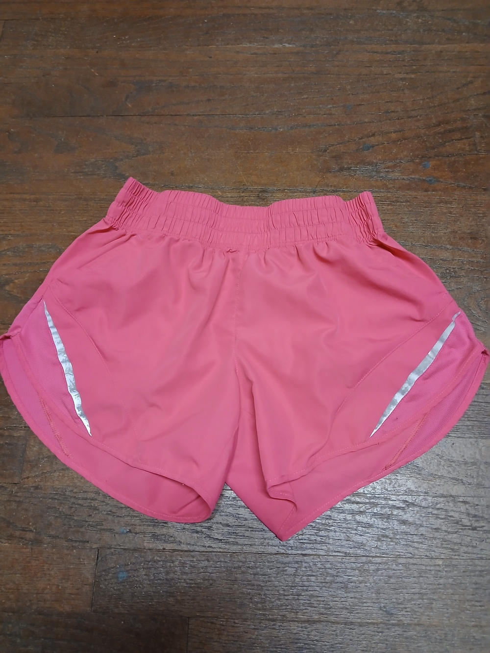 Ladies athletic works small hot pink shorts reflective soft Running Exercise